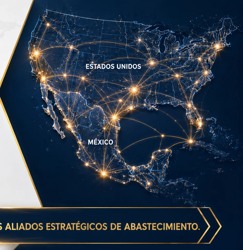 Presencia comercial en México y Estados Unidos